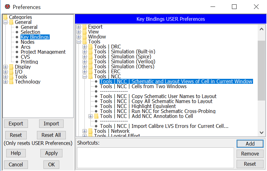Key Binding in Electric VLSIFacts