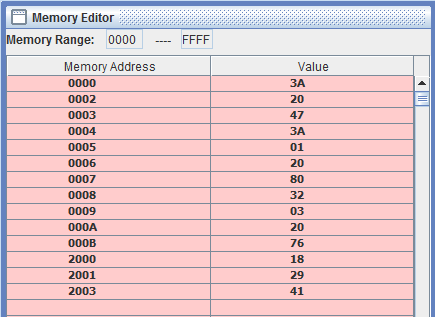 8-bit addition Memory Editor